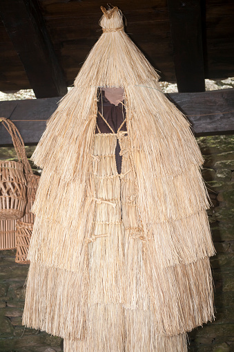 Historical straw jacket example