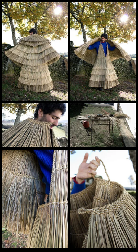 Historical straw jacket example