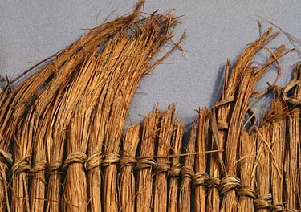 Historical straw jacket example