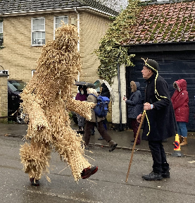 Historical straw jacket example