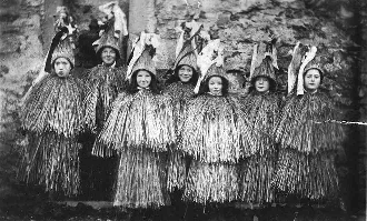 Historical straw jacket example