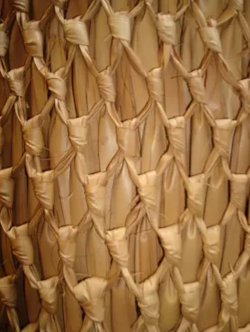Historical straw jacket example