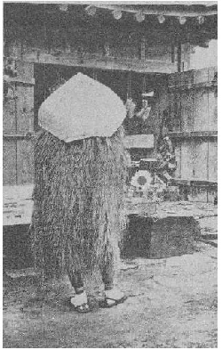 Historical straw jacket example